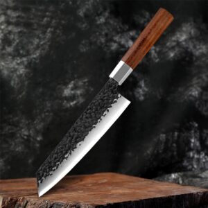 Kochmesser aus AUS10-Edelstahl mit Holzgriff