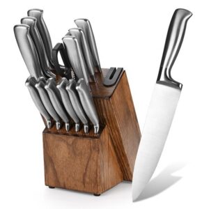 Messerblock-Set 14-teilig mit Schere und Schärfer