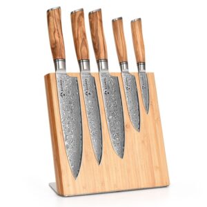 5-teiliges 73-lagiges Damastmesser-Set mit Magnetblock