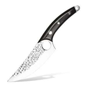 Kompaktes Hackmesser 6,5 Zoll mit Hammerschlagoptik