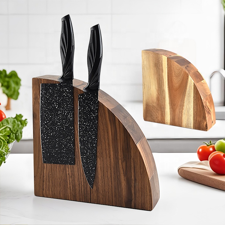 Fächerförmiger doppelseitiger Magnet-Messerblock