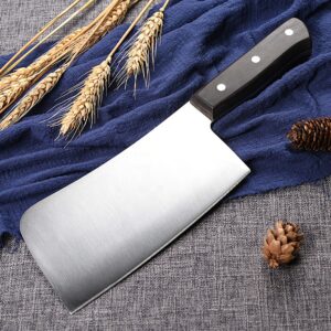 Fleischhackmesser 7 Zoll aus 5Cr15MoV mit Holzgriff