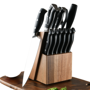 Messerblock-Set 15-teilig aus Edelstahl
