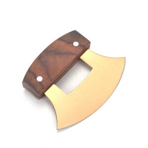 ULU-Wiegemesser 5 Zoll aus Edelstahl mit Holzgriff