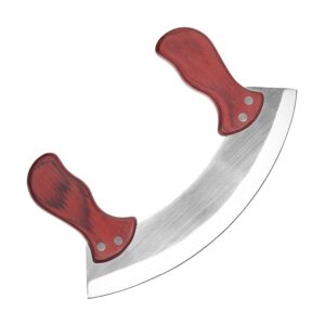 Wiegemesser aus 3Cr13-Edelstahl mit Holzgriffen
