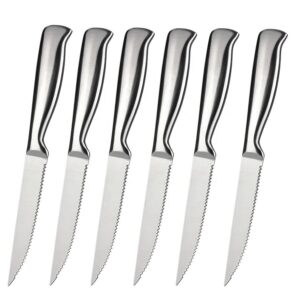 Steakmesser-Set 6-teilig aus 3Cr13 mit Pakkaholzgriffen