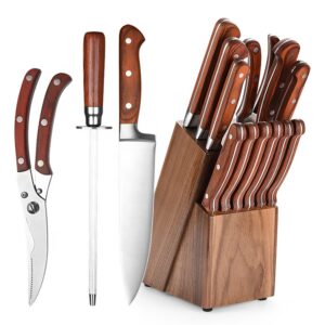 Messerblock-Set 13-teilig aus 3Cr14-Edelstahl